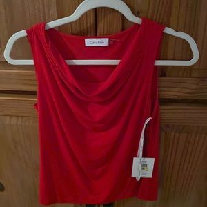 Calvin Klein red tank new with tags.